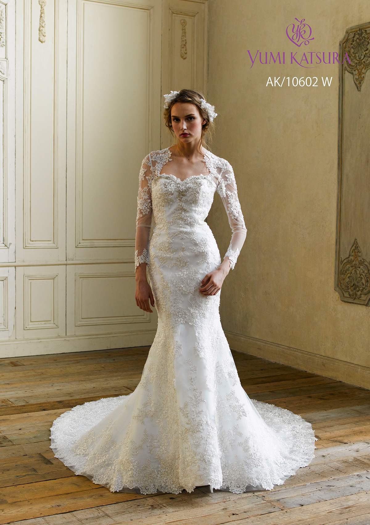 静岡市・富士市・沼津市のドレス専門店フィーノのウエディングドレス、桂由美AK-10602の画像2