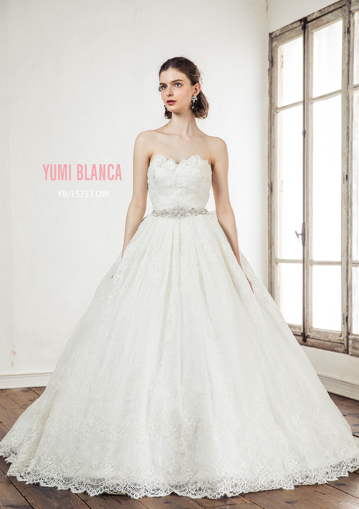 静岡市・富士市・沼津市のドレス専門店フィーノのウエディングドレス、桂由美YB-15753の画像2