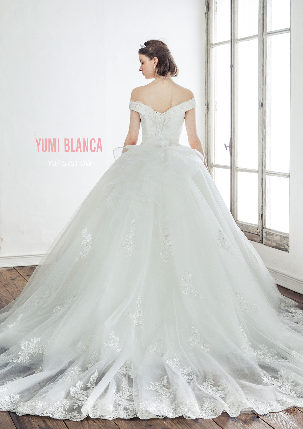 静岡市・富士市・沼津市のドレス専門店フィーノのウエディングドレス、桂由美YB-15751の画像3