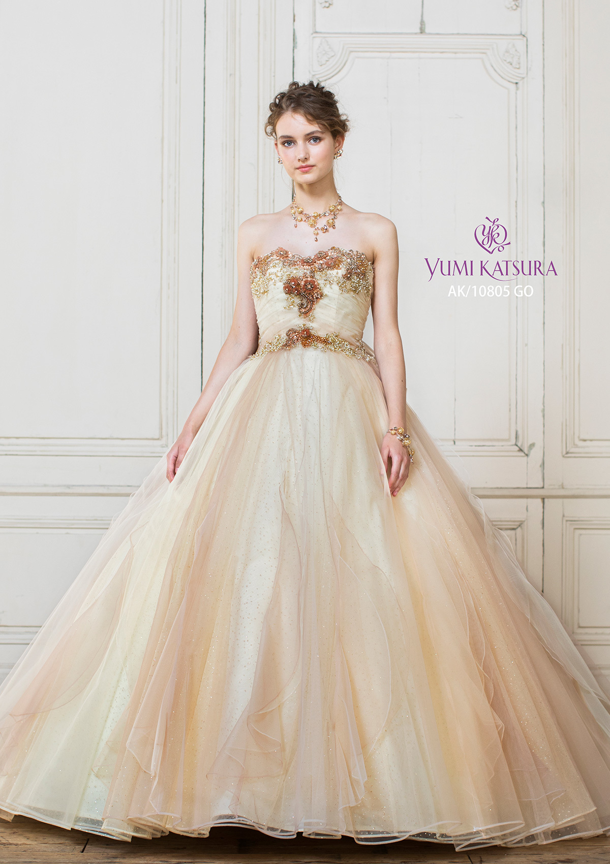 静岡市・富士市・沼津市のドレス専門店フィーノのカラードレス、桂由美AK-10805Gの画像1