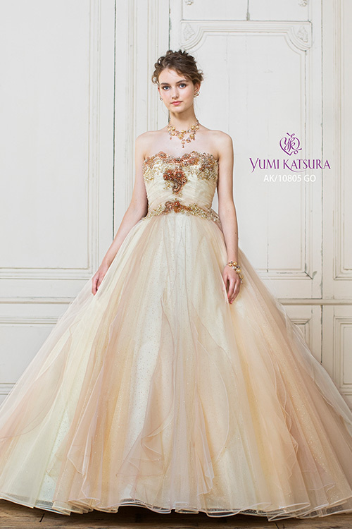 静岡市・富士市・沼津市のドレス専門店フィーノのカラードレス、桂由美AK-10805Gの画像