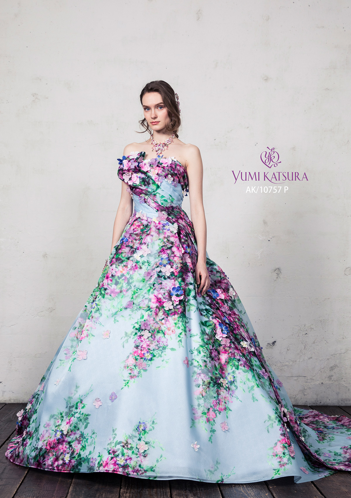 静岡市・富士市・沼津市のドレス専門店フィーノのカラードレス、桂由美AK-10757の画像1