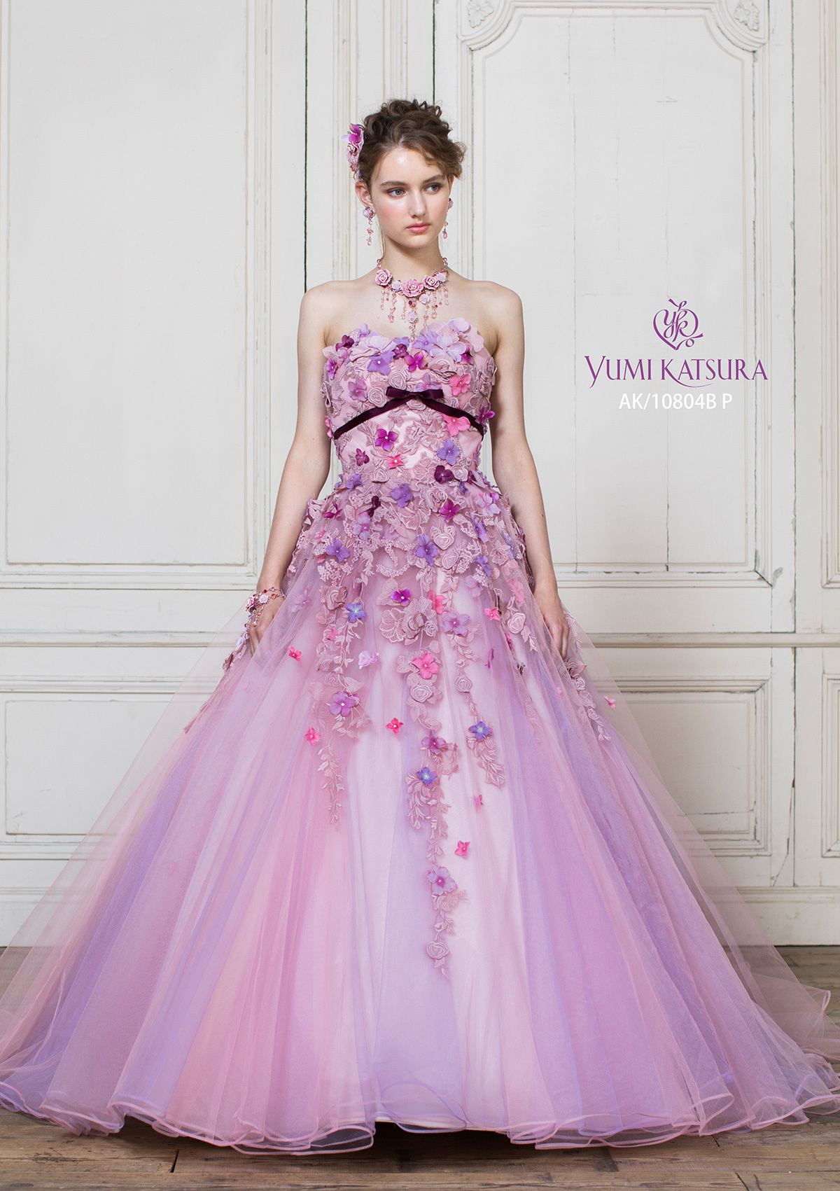 静岡市・富士市・沼津市のドレス専門店フィーノのカラードレス、桂由美AK-10804の画像2