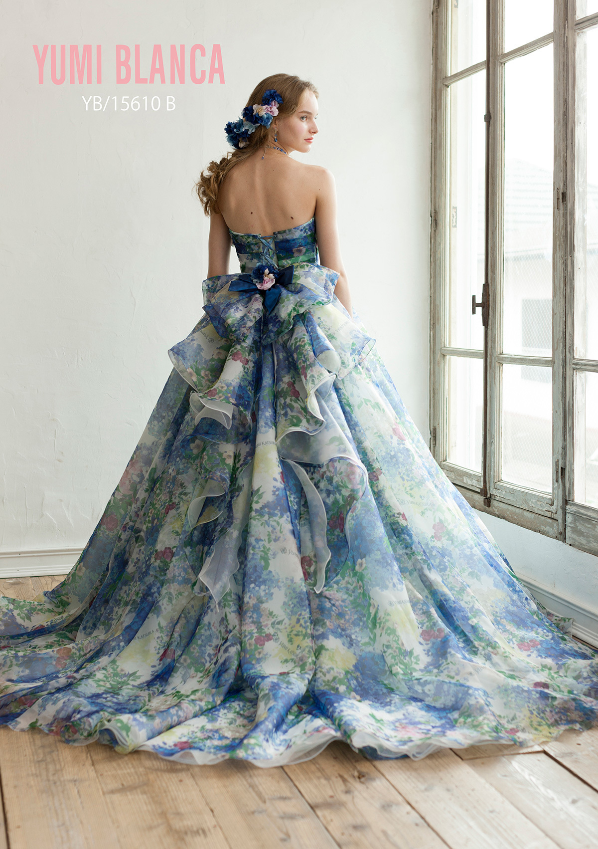 静岡市・富士市・沼津市のドレス専門店フィーノのカラードレス、桂由美YB-15610Bの画像2