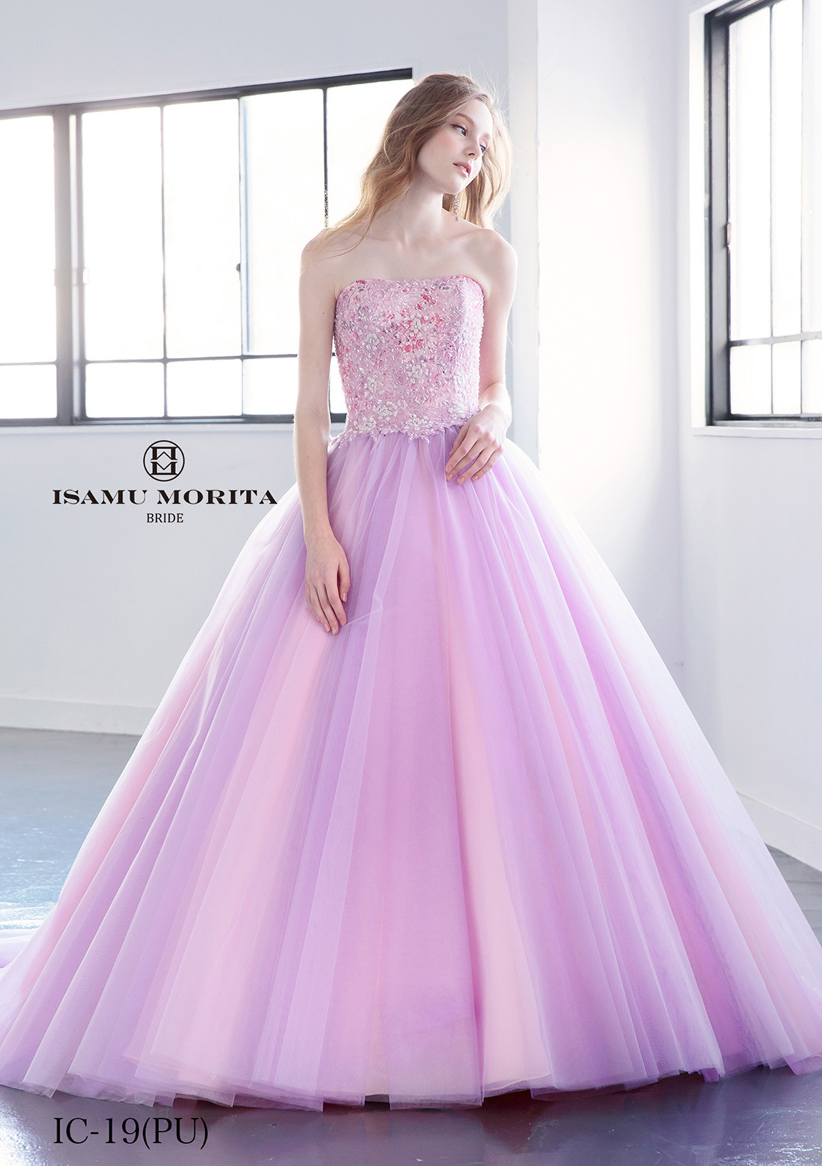 静岡市・富士市・沼津市のドレス専門店フィーノのカラードレス、イサムモリタIC-19の画像2