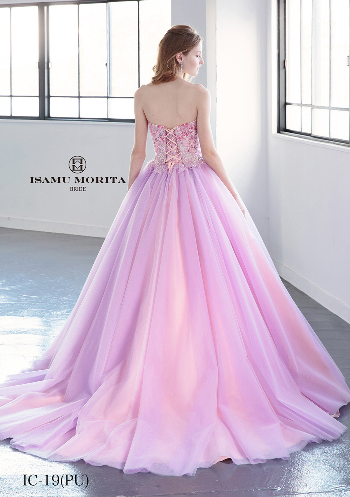静岡市・富士市・沼津市のドレス専門店フィーノのカラードレス、イサムモリタIC-19の画像3