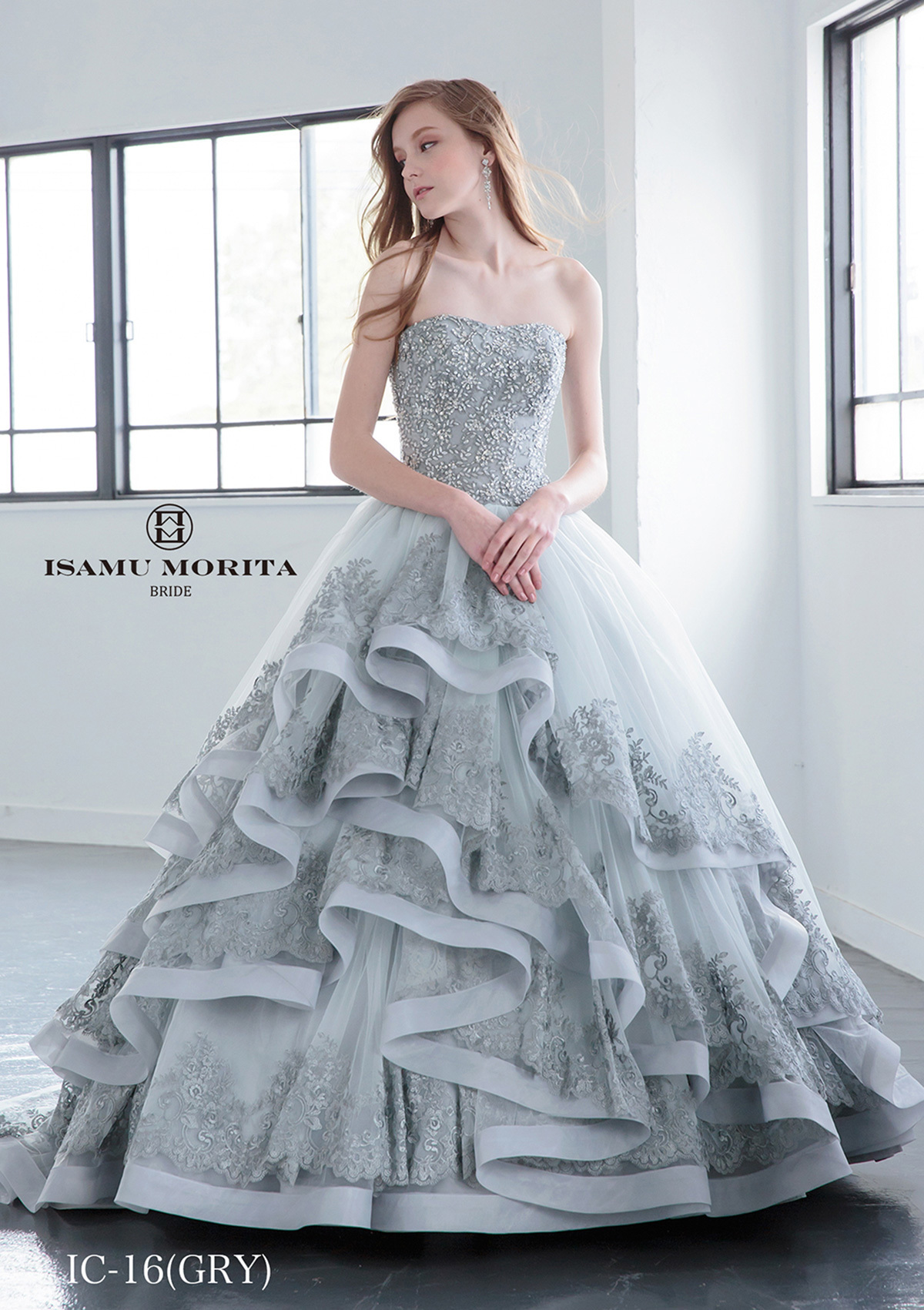 静岡市・富士市・沼津市のドレス専門店フィーノのカラードレス、イサムモリタIC-16の画像1