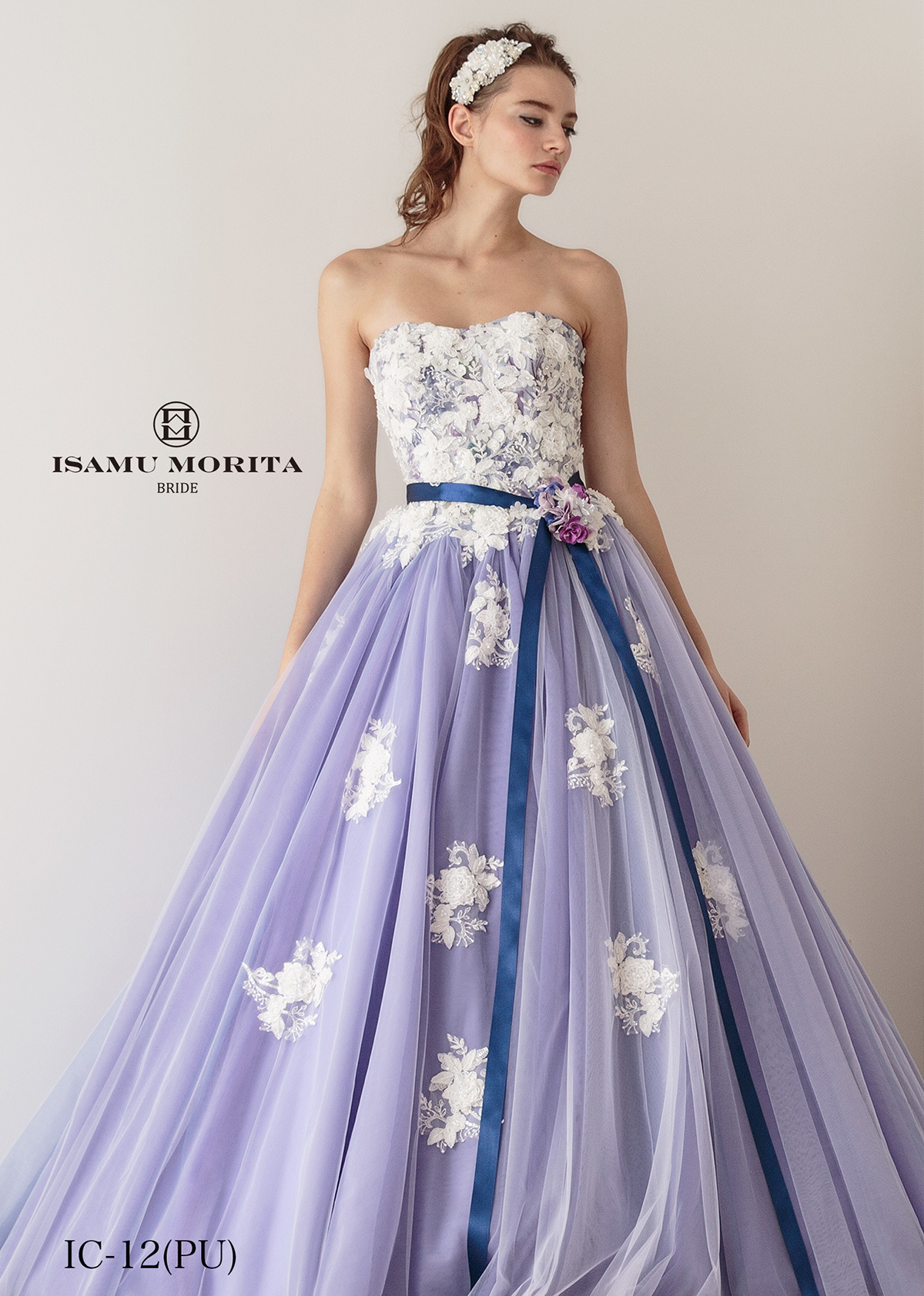 静岡市・富士市・沼津市のドレス専門店フィーノのカラードレス、イサムモリタMK-08の画像2