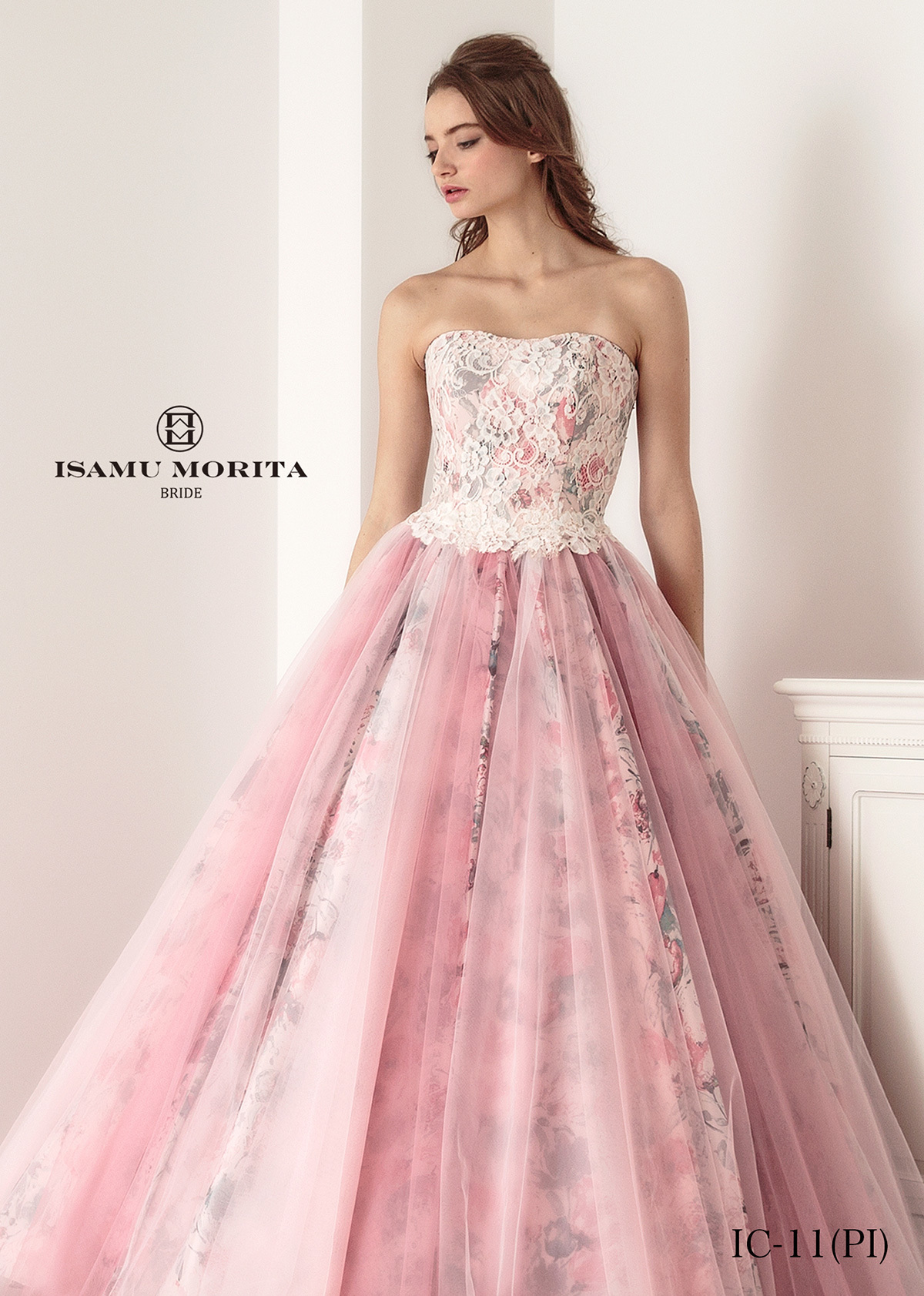 静岡市・富士市・沼津市のドレス専門店フィーノのカラードレス、イサムモリタMK-09Pの画像3