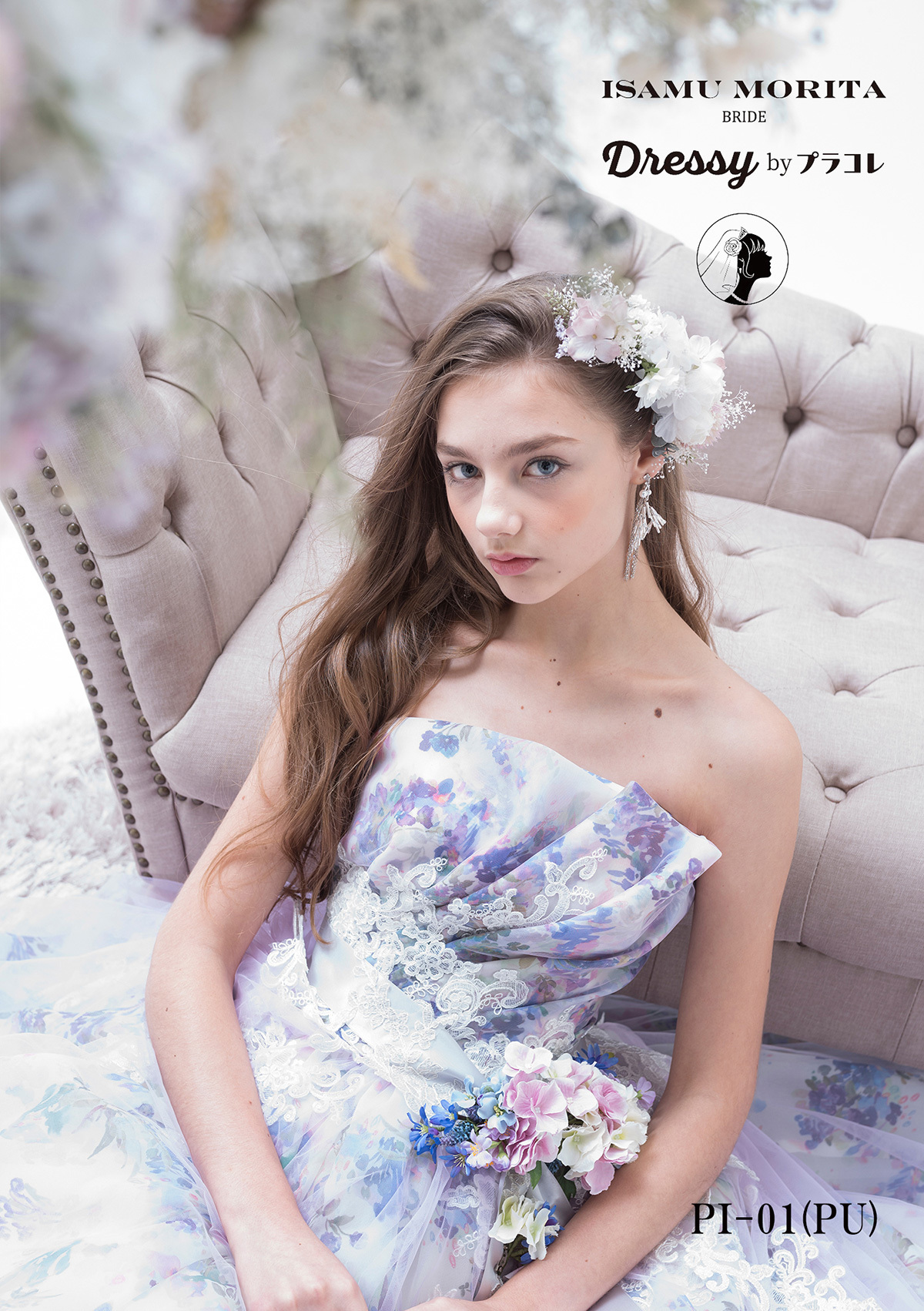 静岡市・富士市・沼津市のドレス専門店フィーノのカラードレス、イサムモリタPI-01の画像3