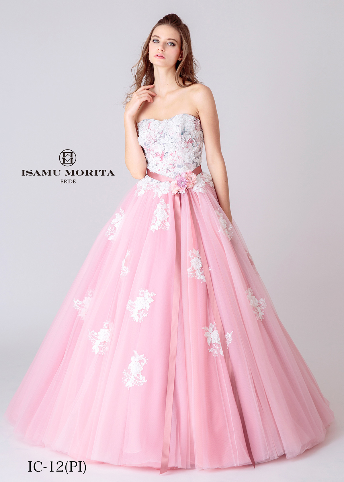 静岡市・富士市・沼津市のドレス専門店フィーノのカラードレス、イサムモリタMK-07の画像1