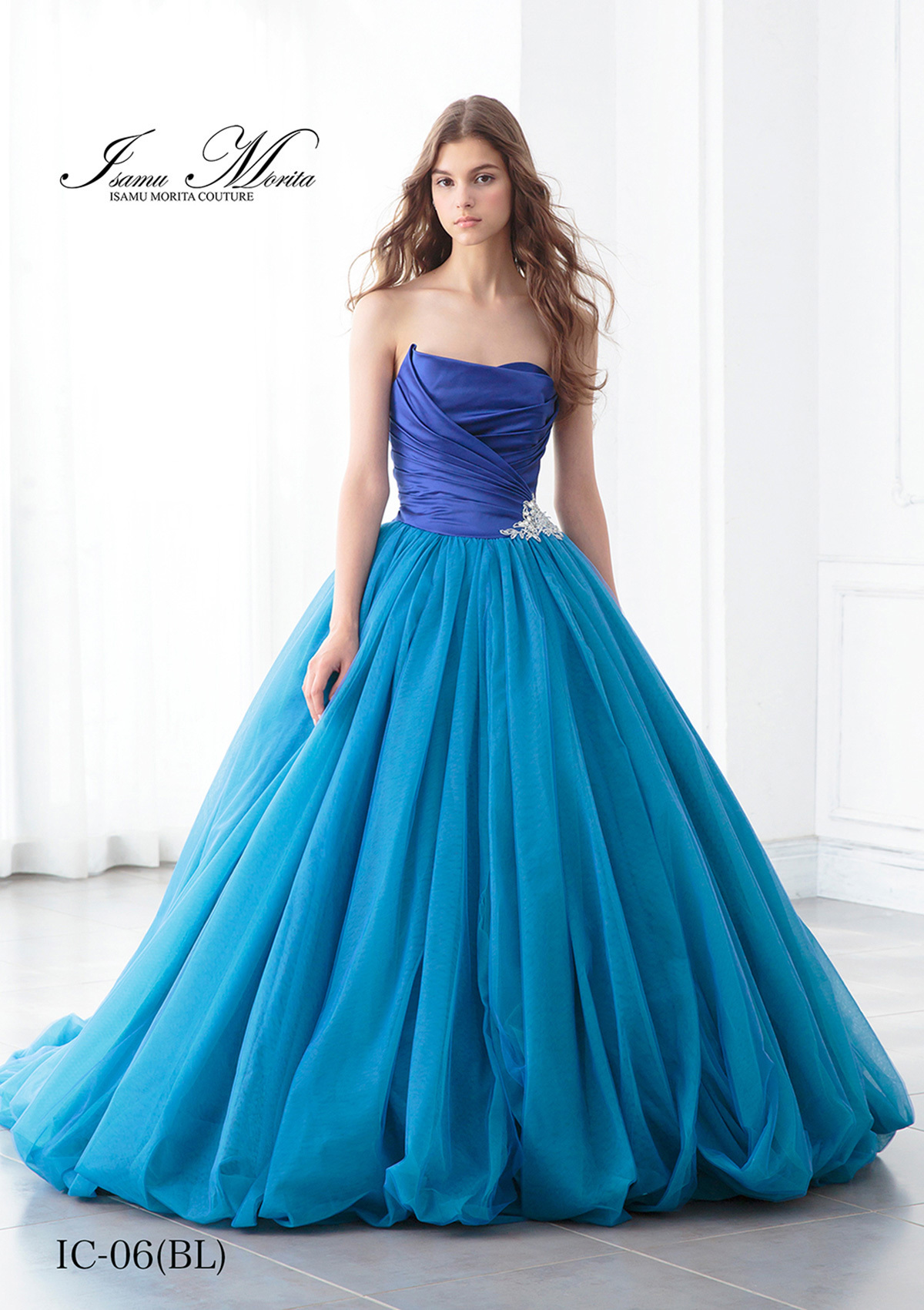 静岡市・富士市・沼津市のドレス専門店フィーノのカラードレス、イサムモリタMK-06の画像1