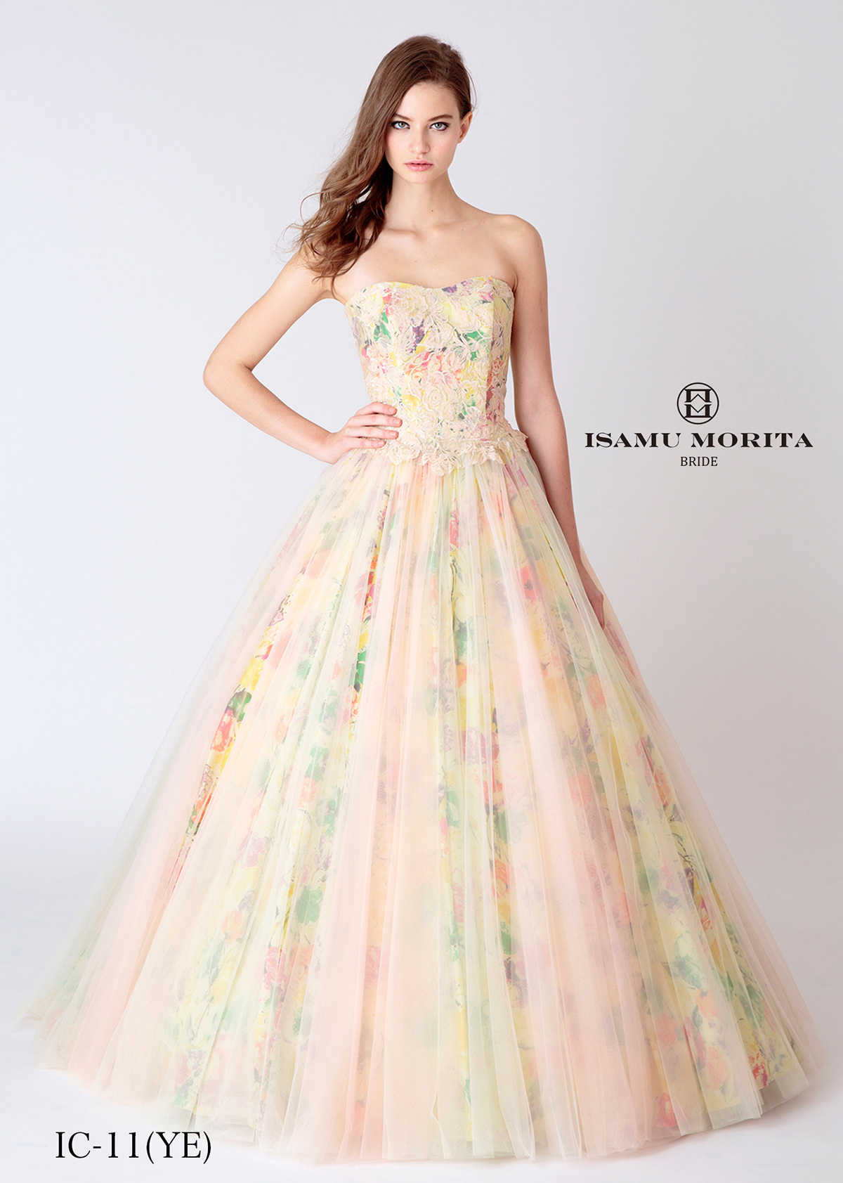 静岡市・富士市・沼津市のドレス専門店フィーノのカラードレス、イサムモリタMK-09YEの画像1