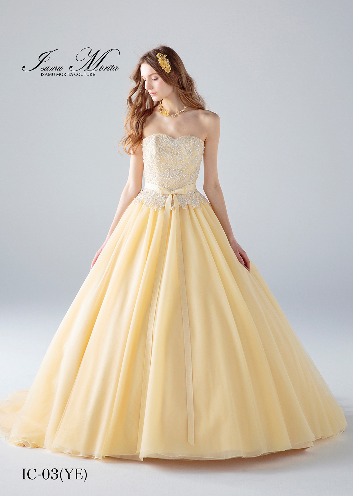 静岡市・富士市・沼津市のドレス専門店フィーノのカラードレス、イサムモリタMK-04の画像1