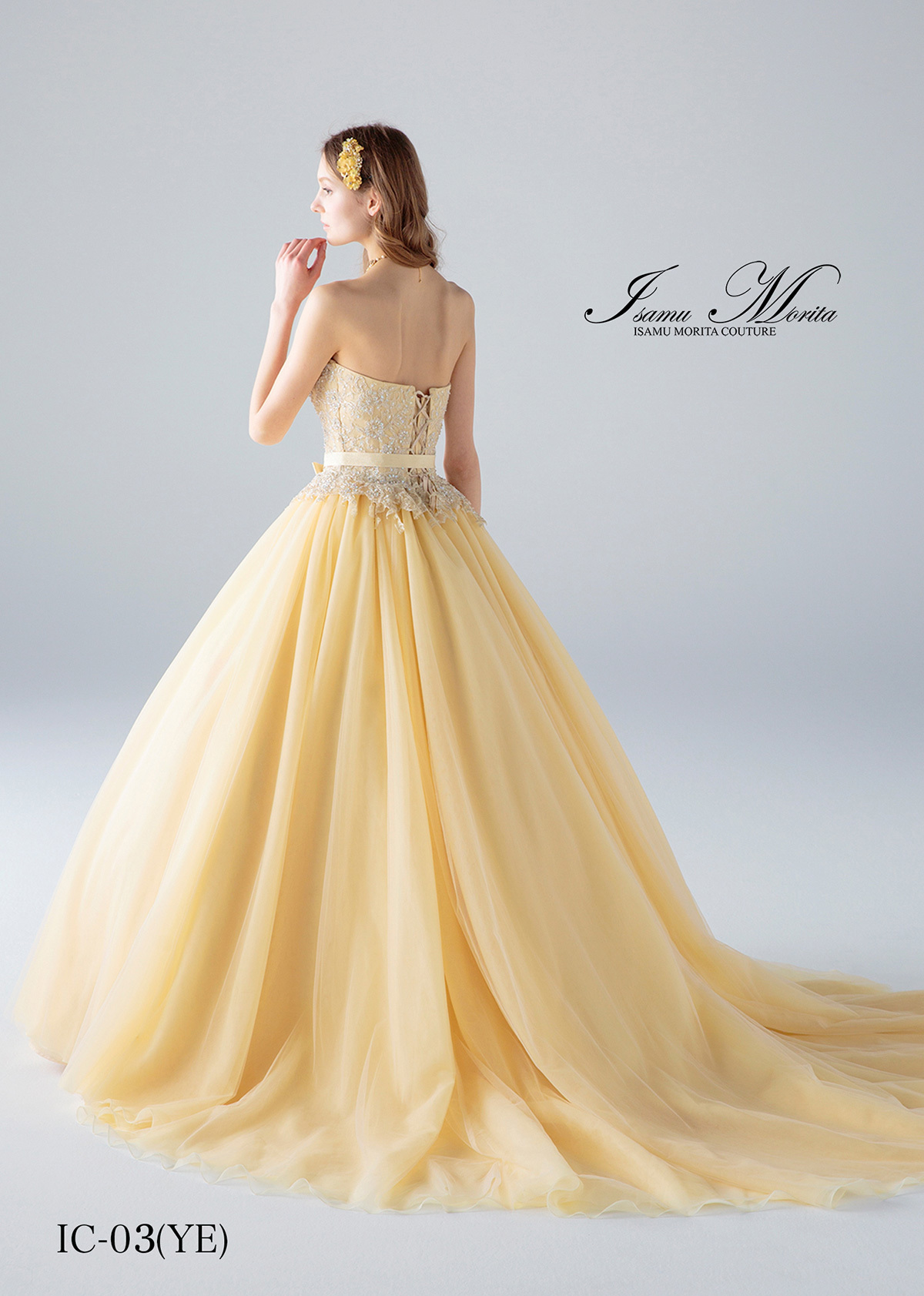 静岡市・富士市・沼津市のドレス専門店フィーノのカラードレス、イサムモリタMK-04の画像2