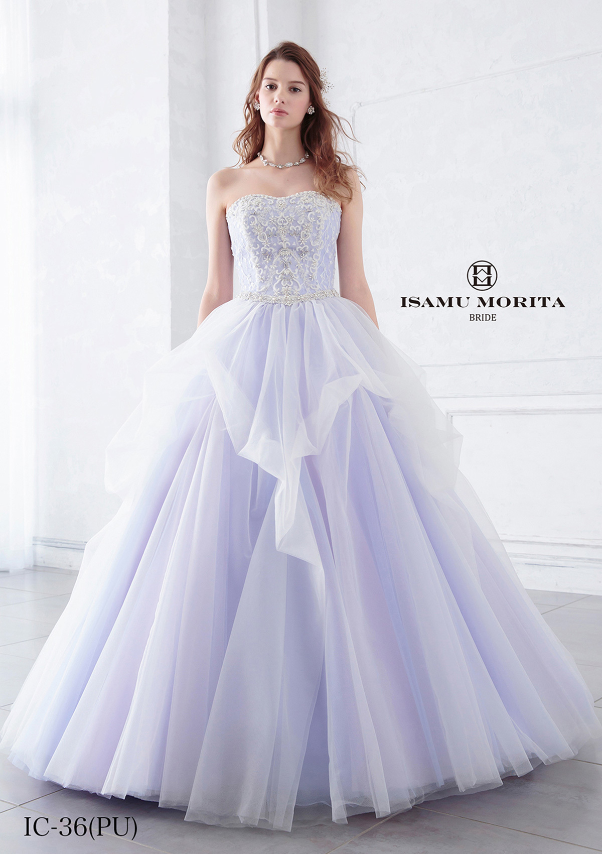 静岡市・富士市・沼津市のドレス専門店フィーノのカラードレス、イサムモリタIC-36の画像1