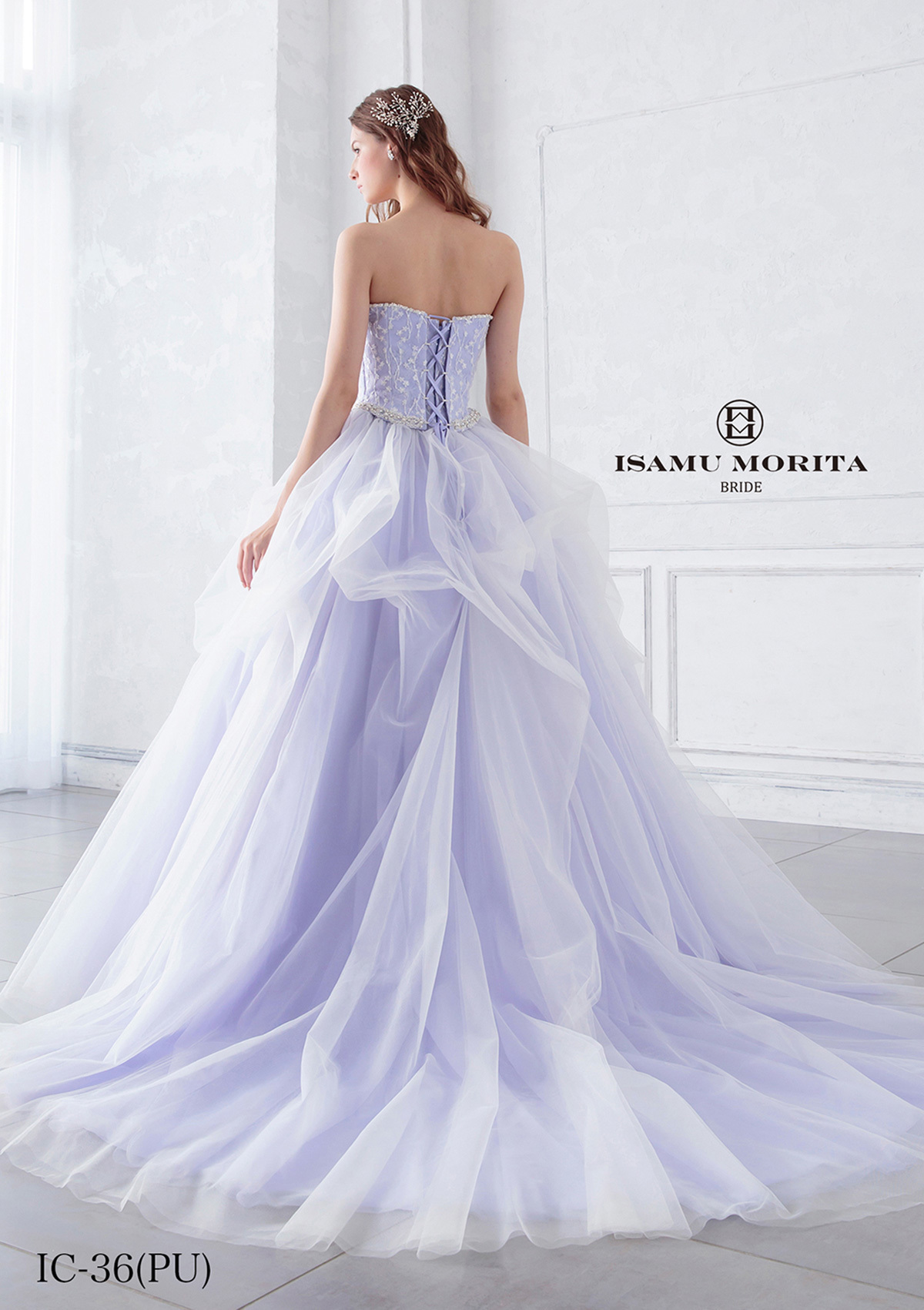 静岡市・富士市・沼津市のドレス専門店フィーノのカラードレス、イサムモリタIC-36の画像2