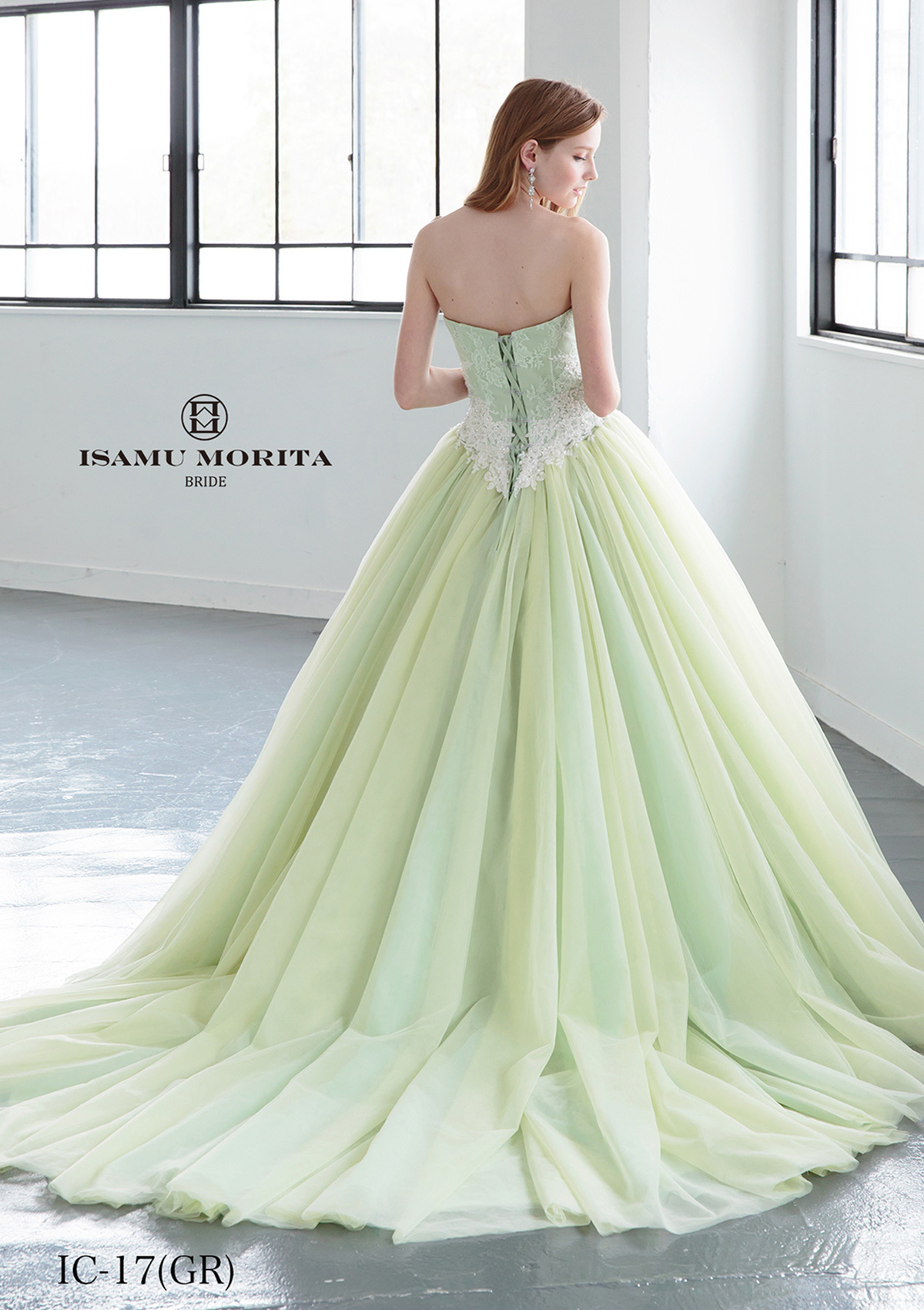 静岡市・富士市・沼津市のドレス専門店フィーノのカラードレス、イサムモリタIC-17GRの画像3