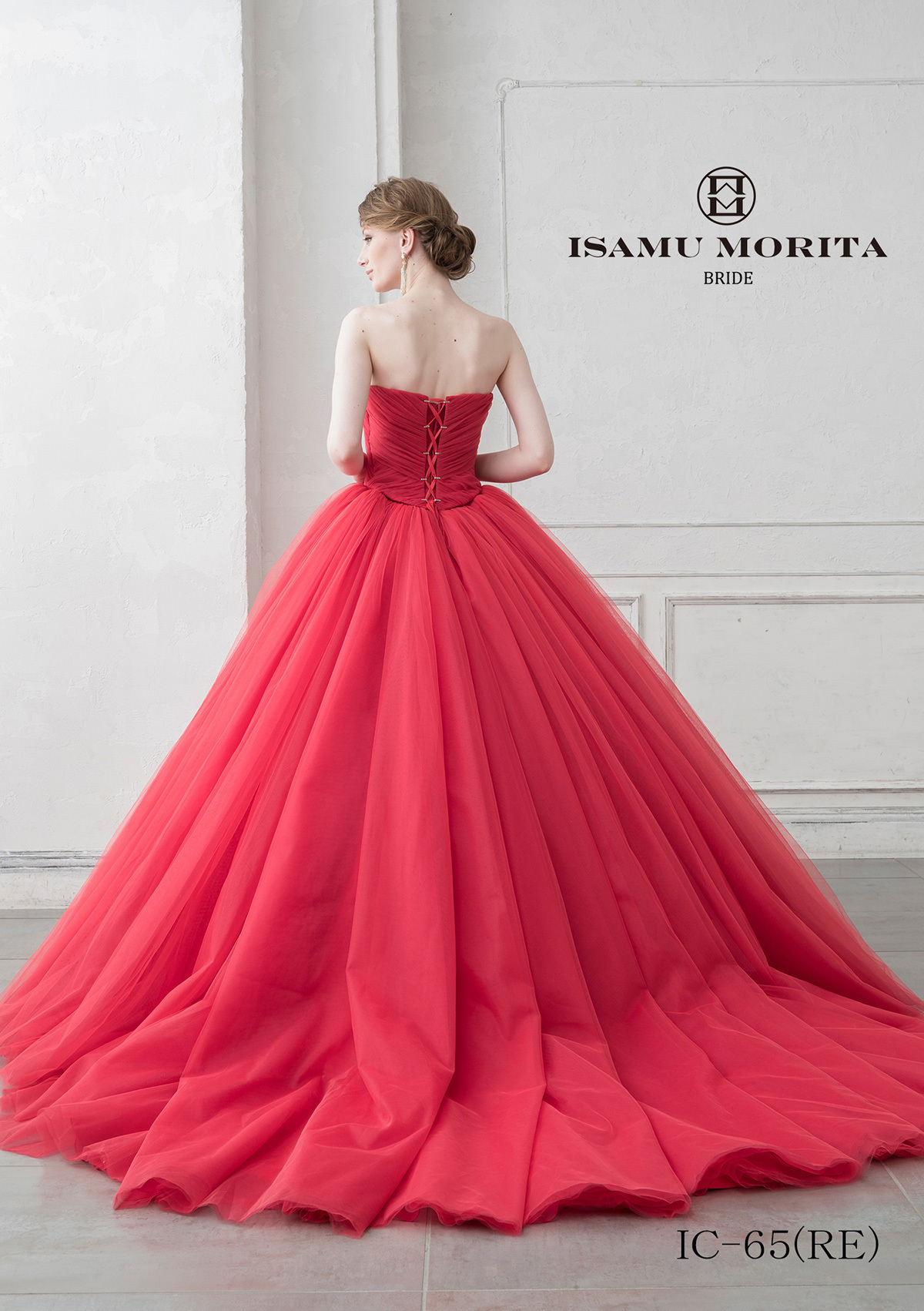 静岡市・富士市・沼津市のドレス専門店フィーノのカラードレス、イサムモリタIC-65REの画像1