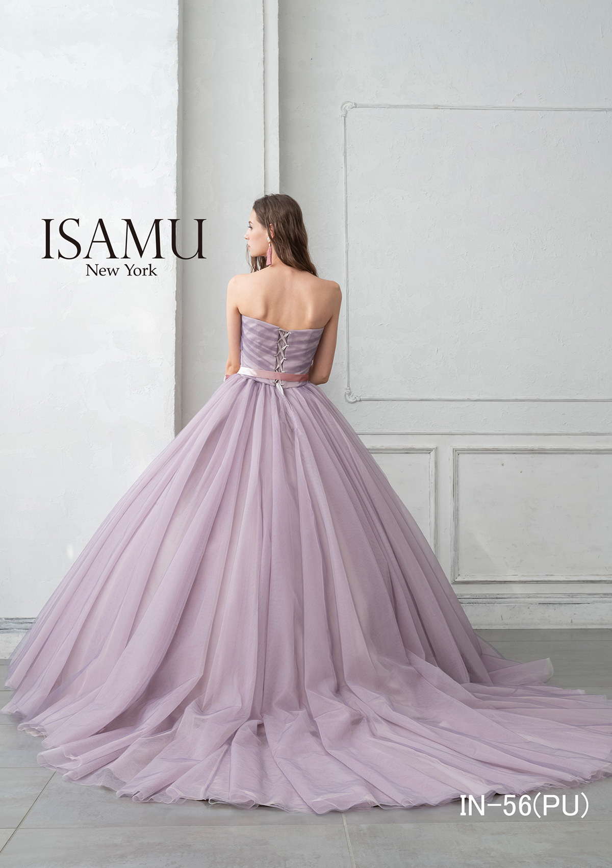 静岡市・富士市・沼津市のドレス専門店フィーノのカラードレス、イサムモリタIN-56PUの画像2