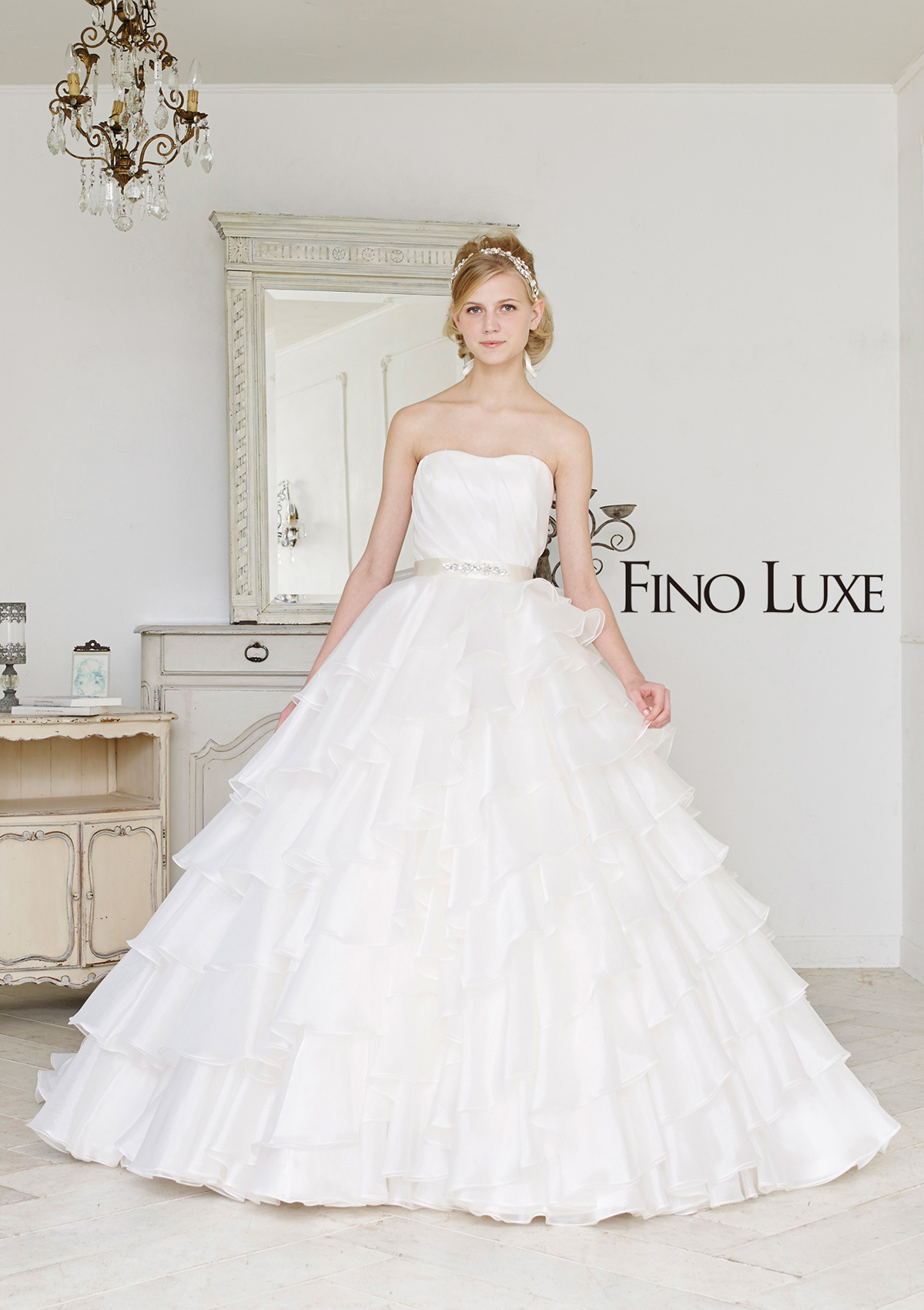 静岡市・富士市・沼津市のドレス専門店フィーノのウエディングドレス、フィーノリュクスFL-31の画像1