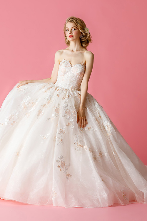 静岡市・富士市・沼津市のドレス専門店フィーノのウエディングドレス、THE HANY(ザ・ハニー)HY-486