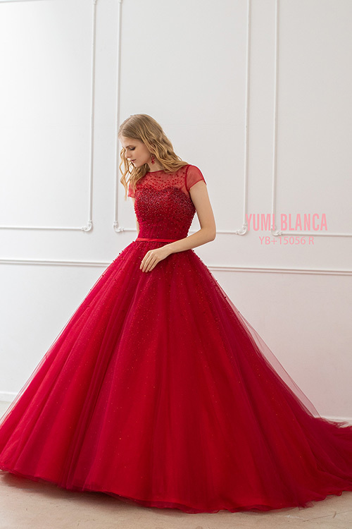 静岡市・富士市・沼津市のドレス専門店フィーノのカラードレス、桂由美YB-15056RE