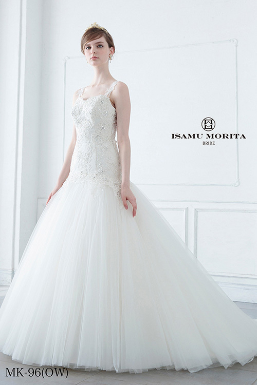 静岡市・富士市・沼津市のドレス専門店フィーノのウエディングドレス、MK-96(OW)の画像