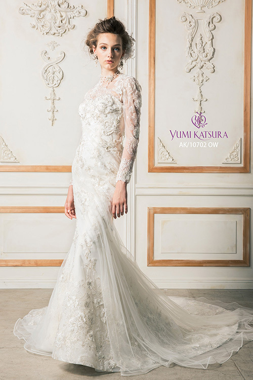 静岡市・富士市・沼津市のドレス専門店フィーノのウエディングドレス、桂由美AK-10702の画像