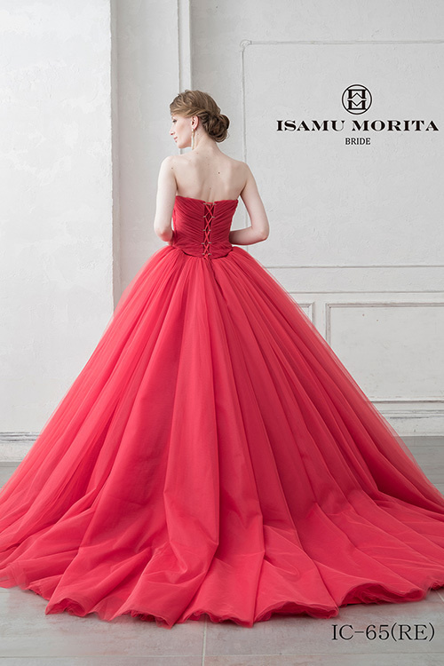 静岡市・富士市・沼津市のドレス専門店フィーノのカラードレス、イサムモリタIC-65REの画像