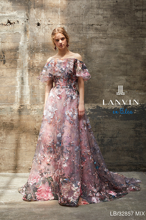 静岡市・富士市・沼津市のドレス専門店フィーノのカラードレス、LANVIN(ランバン)LB-32857MIX