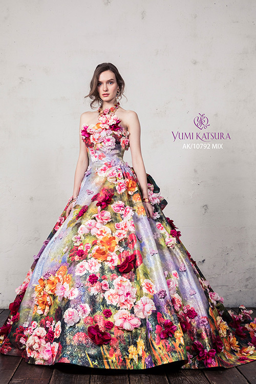 静岡市・富士市・沼津市のドレス専門店フィーノのカラードレス、桂由美AK-10792MIX