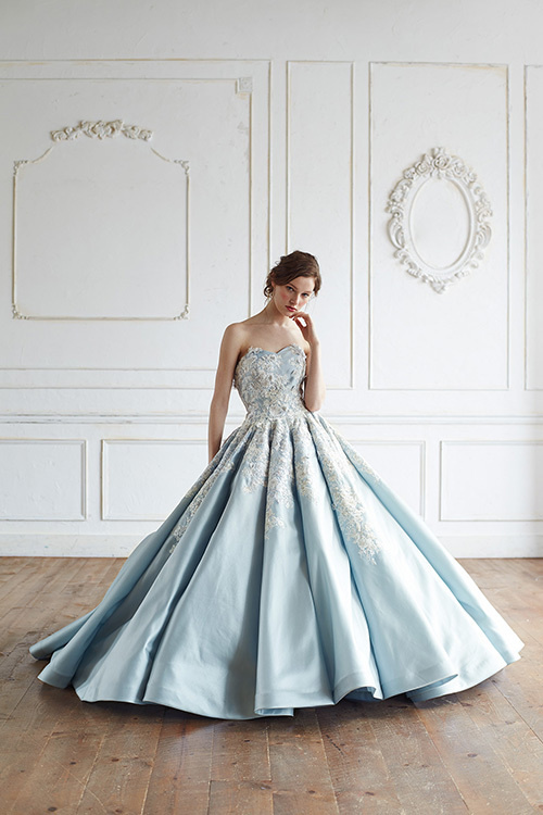 静岡市・富士市・沼津市のドレス専門店フィーノのカラードレス、FINO LUXE(フィーノリュクス)FL-53Ble FL-53Ble