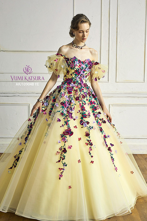 静岡市・富士市・沼津市のドレス専門店フィーノのカラードレス、桂由美AK-10904YE