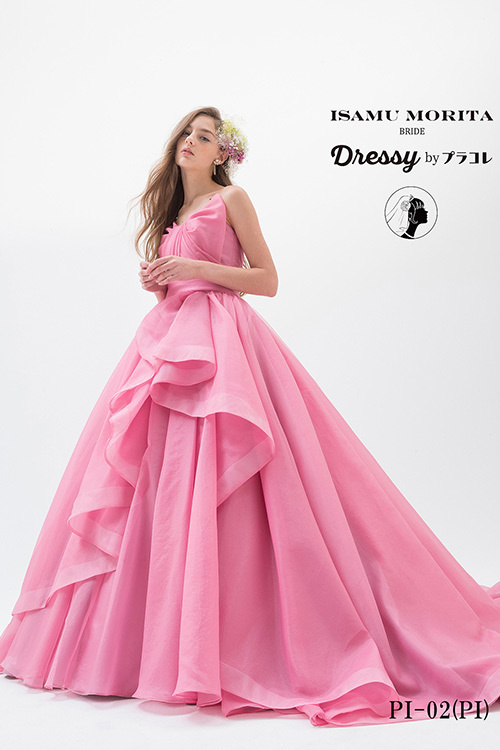 静岡市・富士市・沼津市のドレス専門店フィーノのカラードレス、イサムモリタPI-02の画像