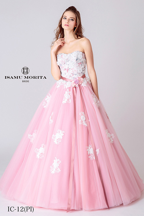 静岡市・富士市・沼津市のドレス専門店フィーノのカラードレス、イサムモリタMK-07の画像