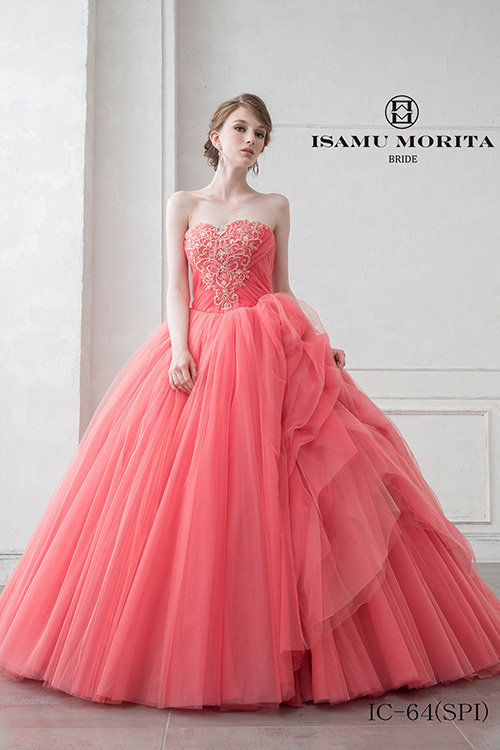 静岡市・富士市・沼津市のドレス専門店フィーノのカラードレス、イサムモリタIC-64の画像