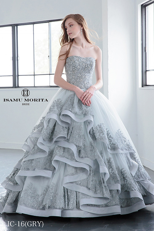 静岡市・富士市・沼津市のドレス専門店フィーノのカラードレス、イサムモリタIC-16の画像