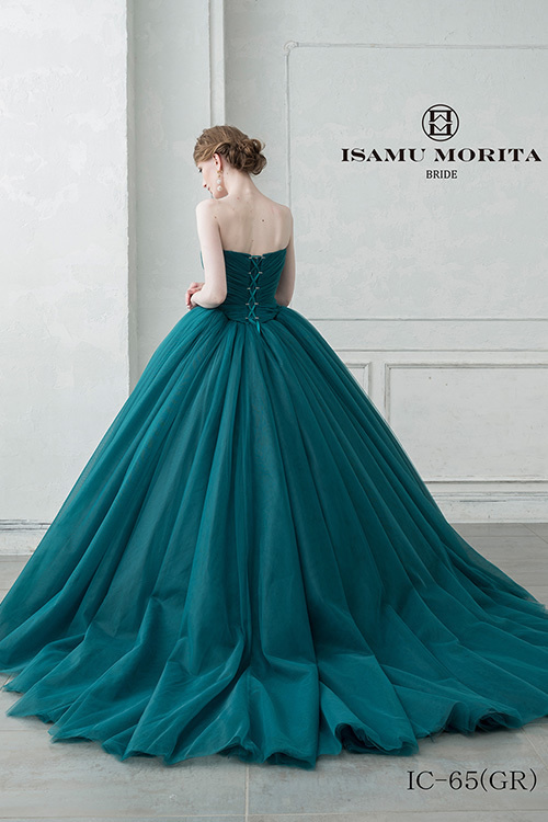 静岡市・富士市・沼津市のドレス専門店フィーノのカラードレス、イサムモリタIC-65GRの画像