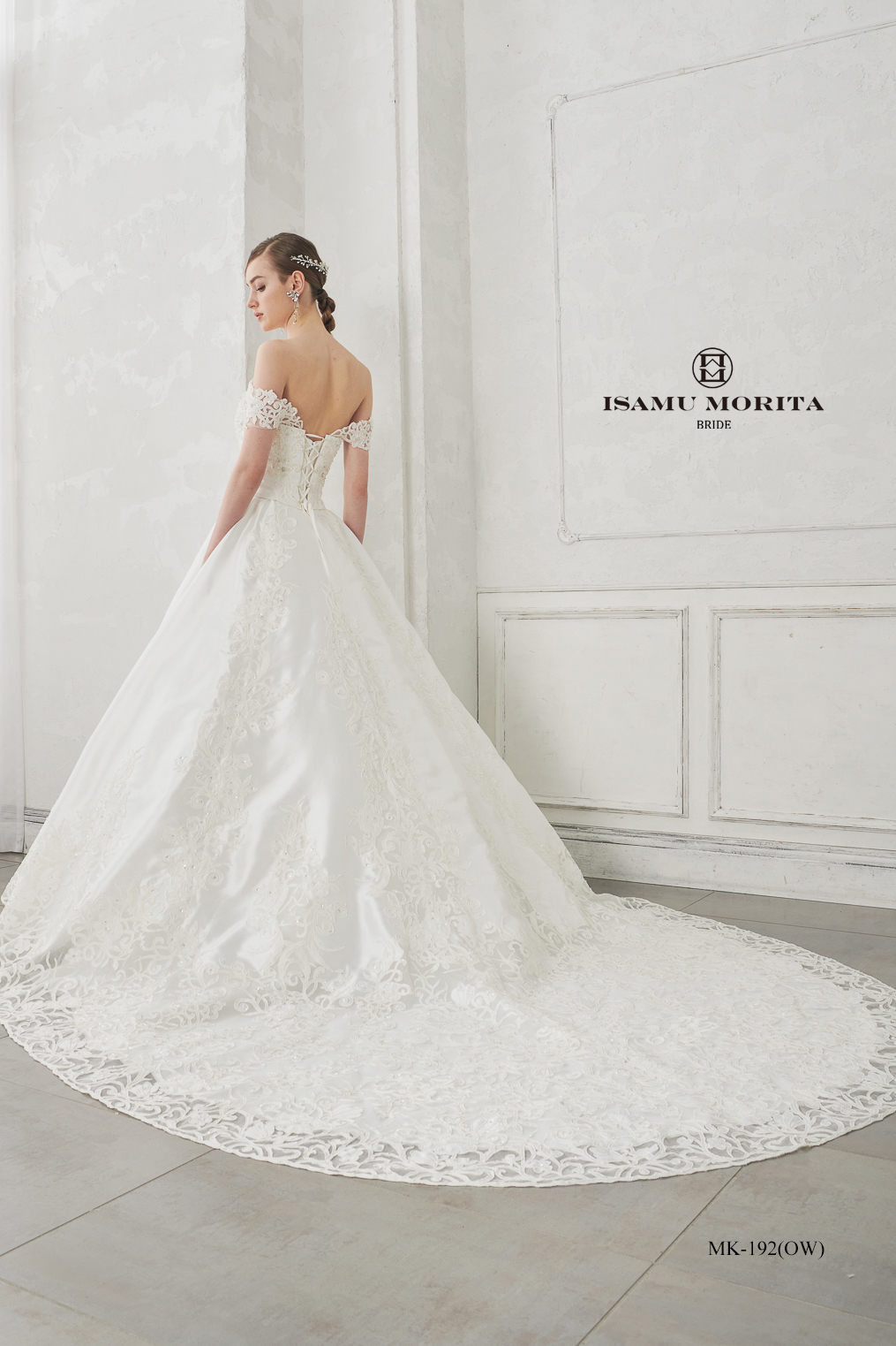静岡市・富士市・沼津市のドレス専門店フィーノのウエディングドレス、イサムモリタMK-192の画像3