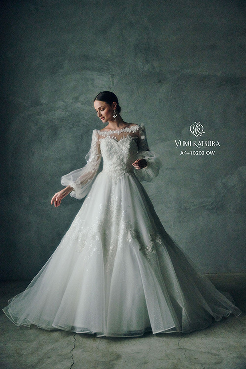 静岡市・富士市・沼津市のドレス専門店フィーノのウエディングドレス、桂由美AK-10203