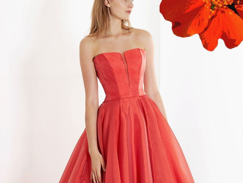 静岡市・富士市・沼津市のドレス専門店フィーノのカラードレス、フィーノリュクスFL-63ORの画像5