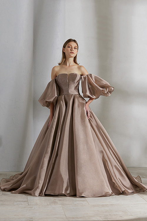 静岡市・富士市・沼津市のドレス専門店フィーノのカラードレス、FL-63(BR)の画像