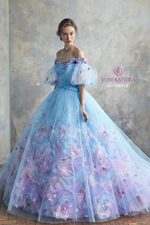 静岡市・富士市・沼津市のドレス専門店フィーノのカラードレス、桂由美AK-10906BL