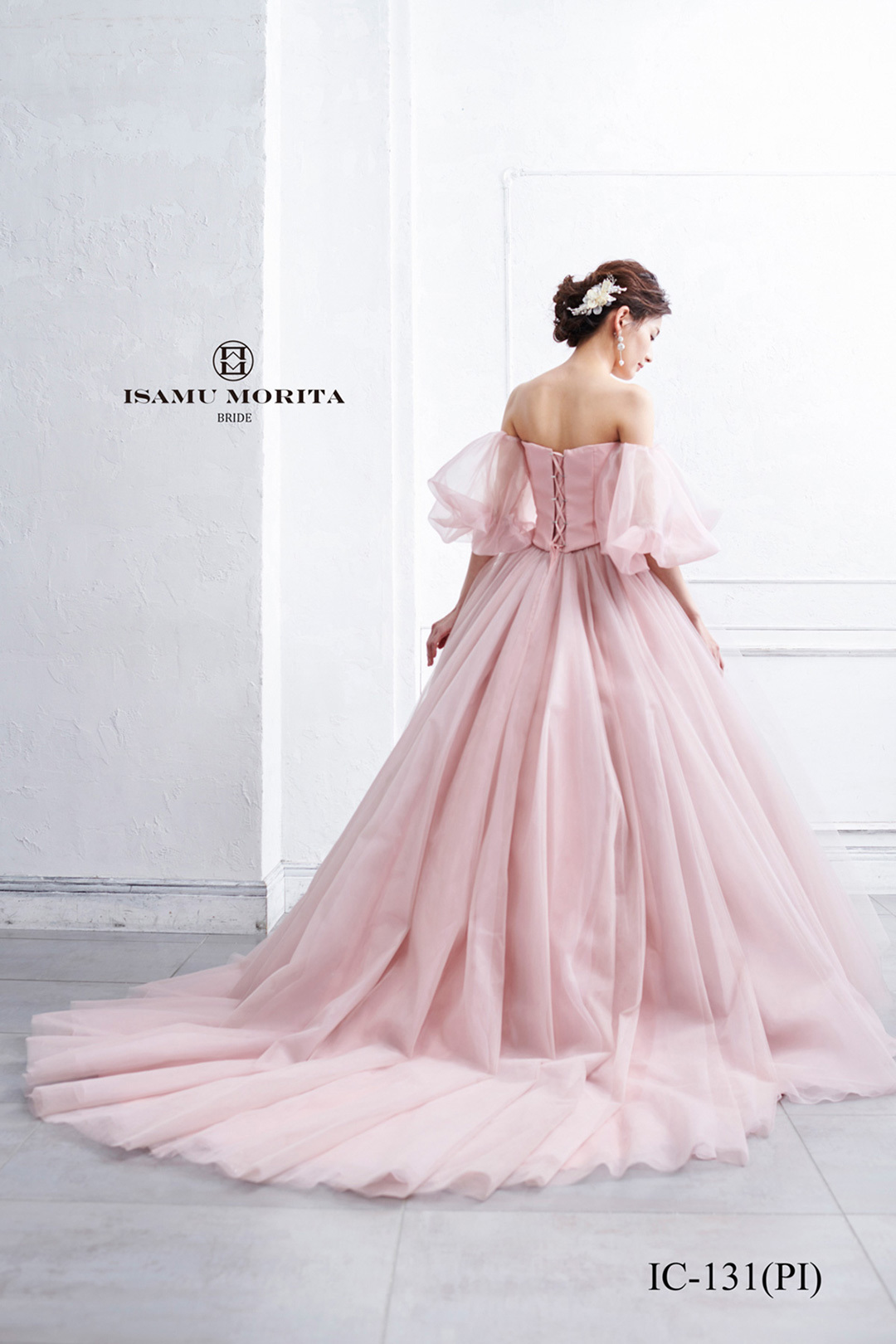 静岡市・富士市・沼津市のドレス専門店フィーノのカラードレス、イサムモリタIC-131Pの画像2