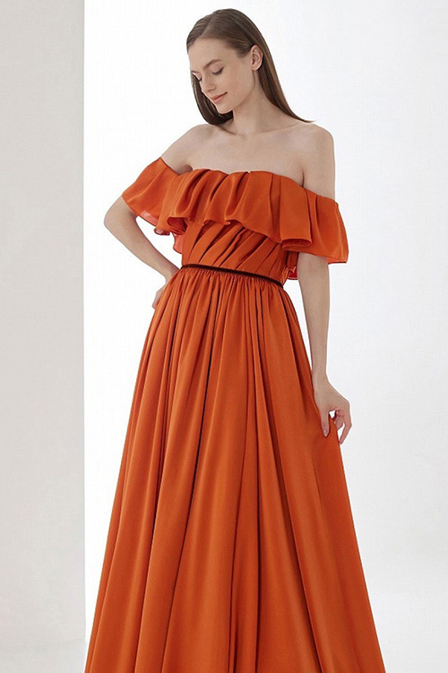 静岡市・富士市・沼津市のドレス専門店フィーノのカラードレス、FL-65ORの画像