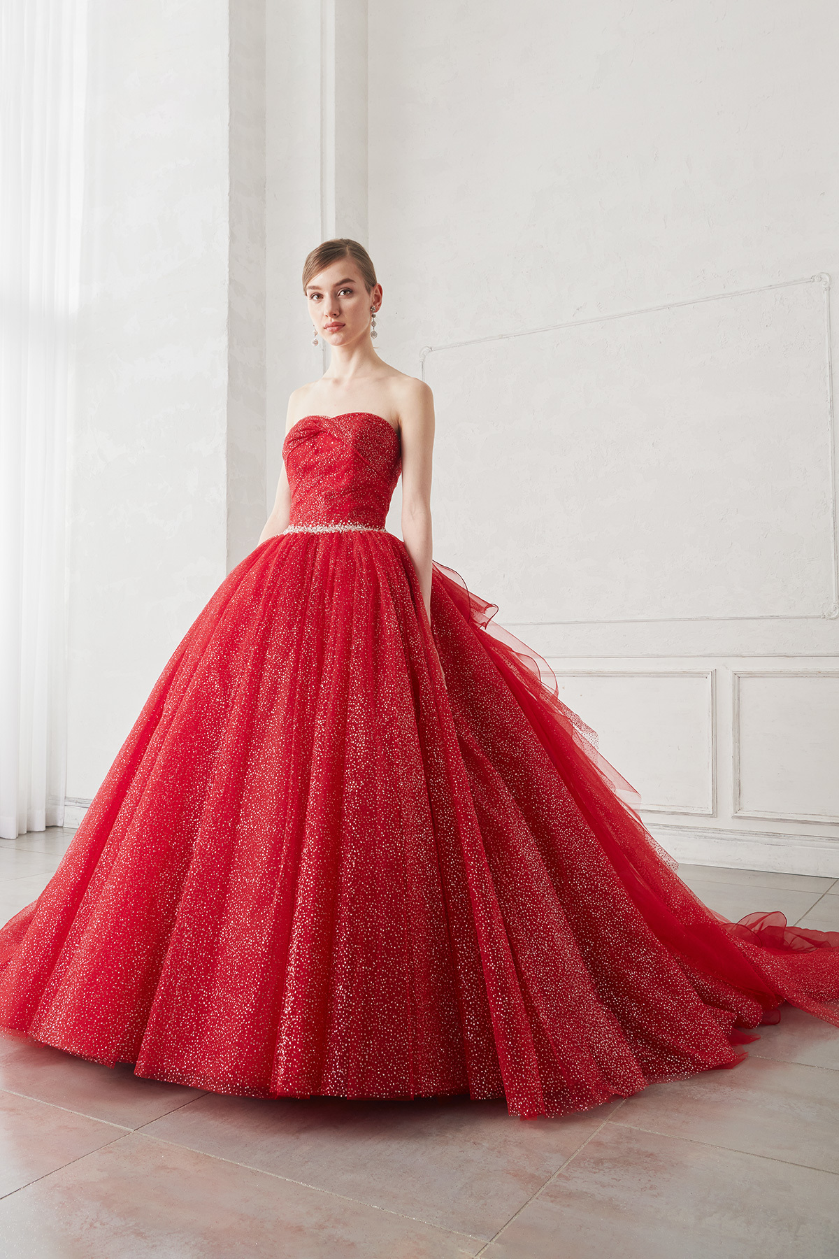 静岡市・富士市・沼津市のドレス専門店フィーノのウエディングドレス、イサムモリタ・カラードレスIC-126REの画像1