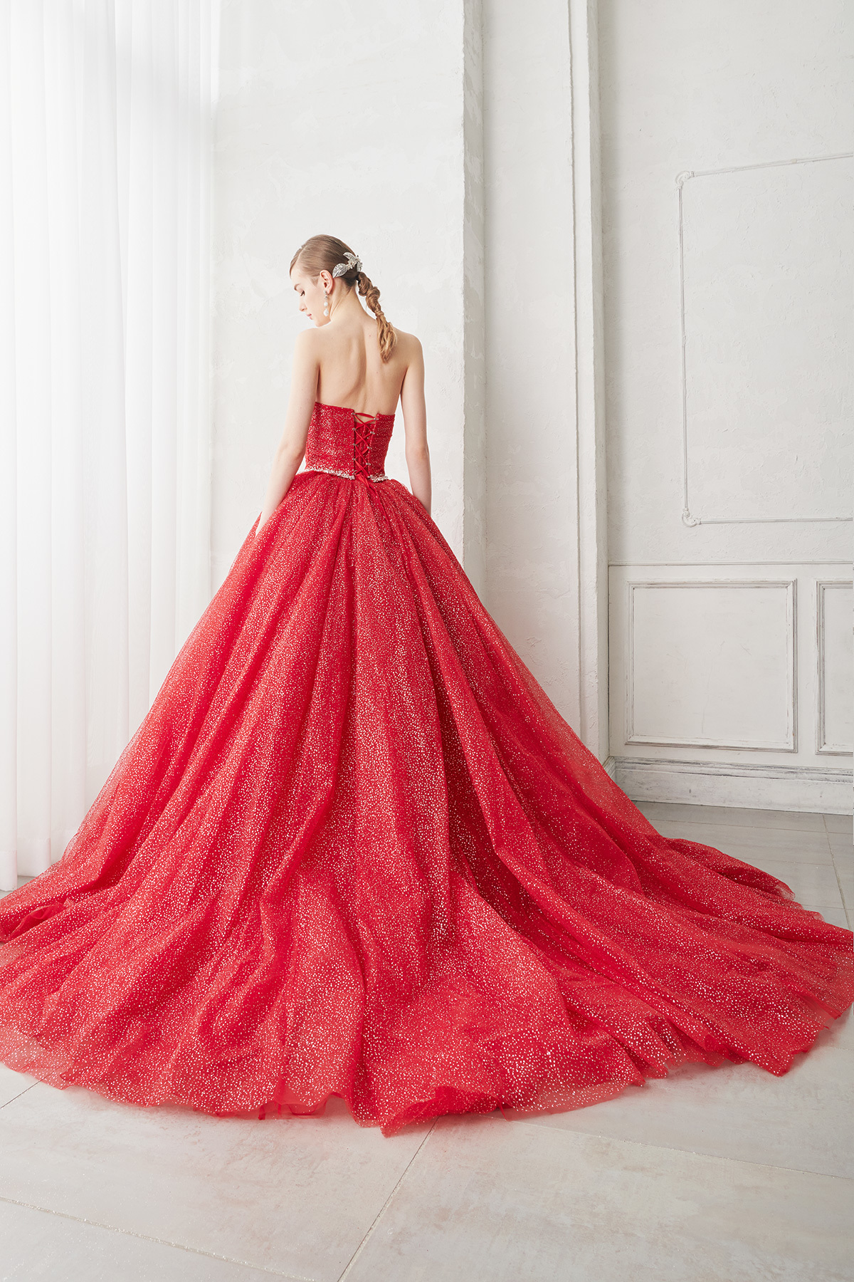 静岡市・富士市・沼津市のドレス専門店フィーノのウエディングドレス、イサムモリタ・カラードレスIC-126REの画像3