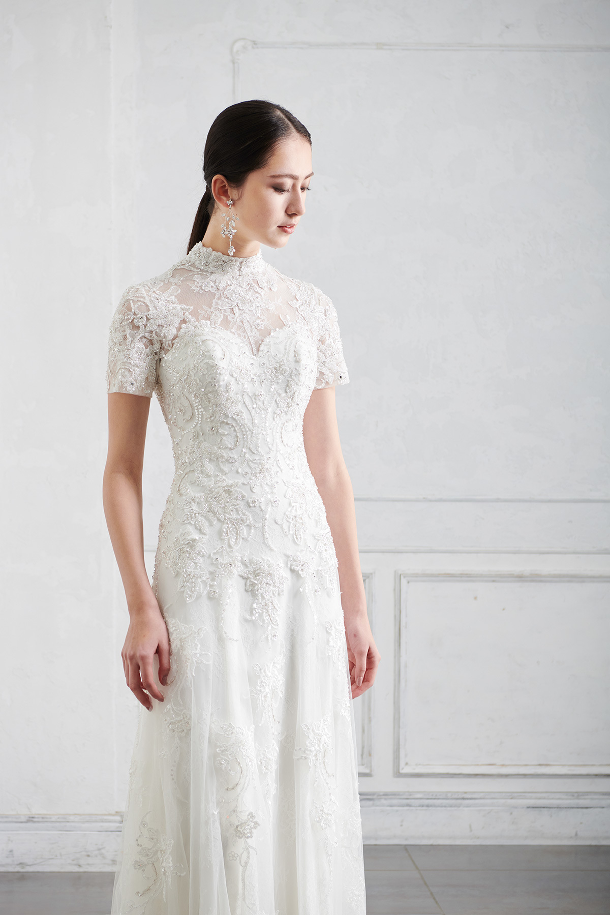 静岡市・富士市・沼津市のドレス専門店フィーノのウエディングドレス、イサムモリタIN-132の画像3