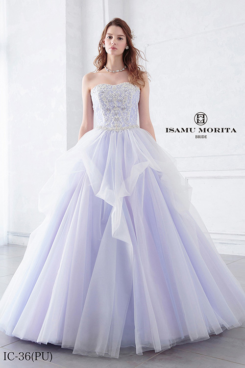 静岡市・富士市・沼津市のドレス専門店フィーノのカラードレス、イサムモリタIC-36の画像